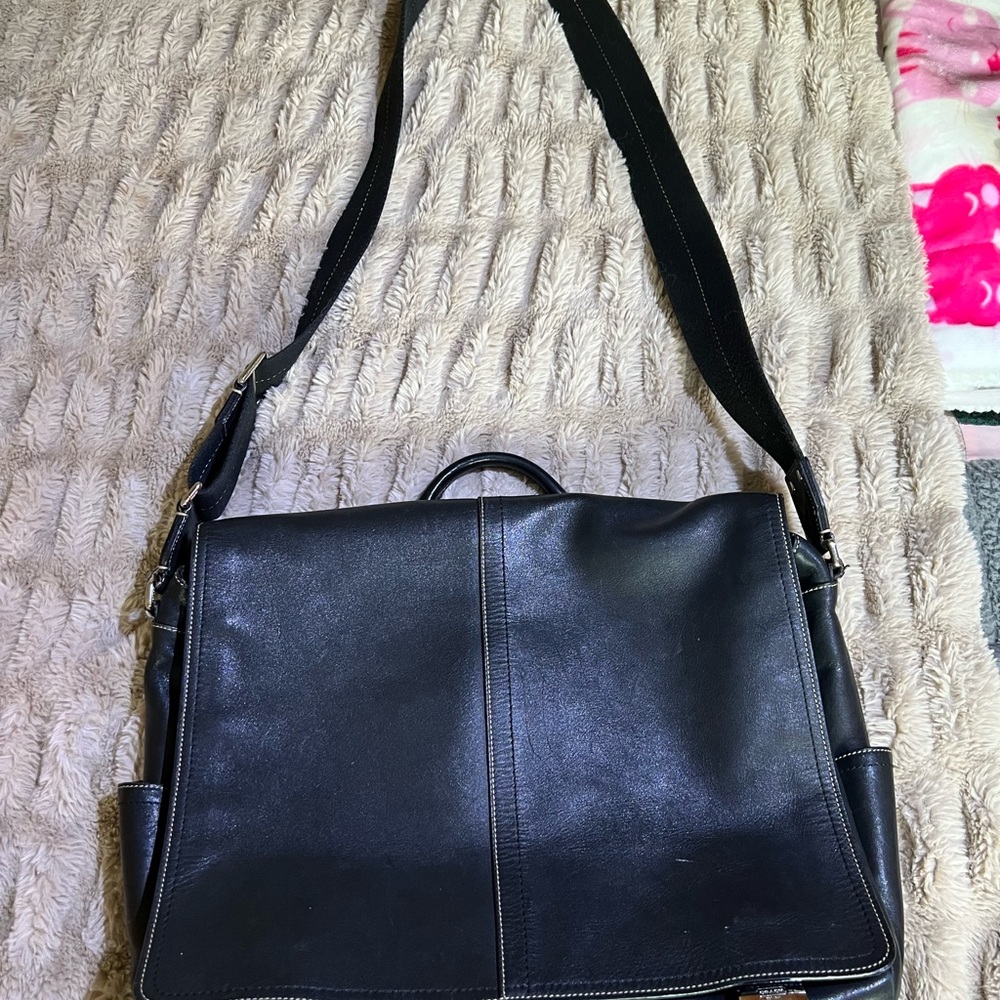 Coach Men’s Leather Satchel or Shoulder bag.